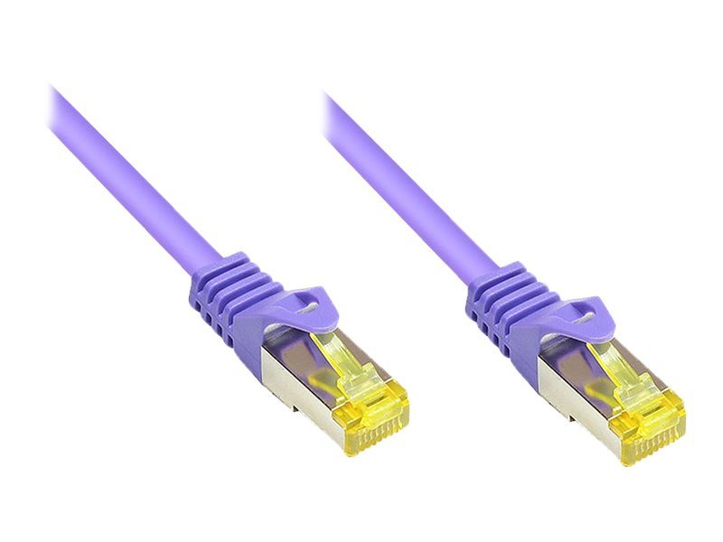 Good Connections 1,5m RNS Patchkabel mit Cat.7 Rohkabel S/FTP PiMF violett