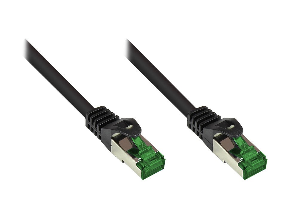Good Connections 60m RNS Patchkabel Outdoor IP66 CAT6A S/FTP PiMF schwarz