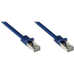 Good Connections Patchkabel mit Cat. 7 Rohkabel S/FTP 0,25m blau