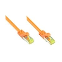 Good Connections Patchkabel mit Cat. 7 Rohkabel S/FTP 1,5m orange