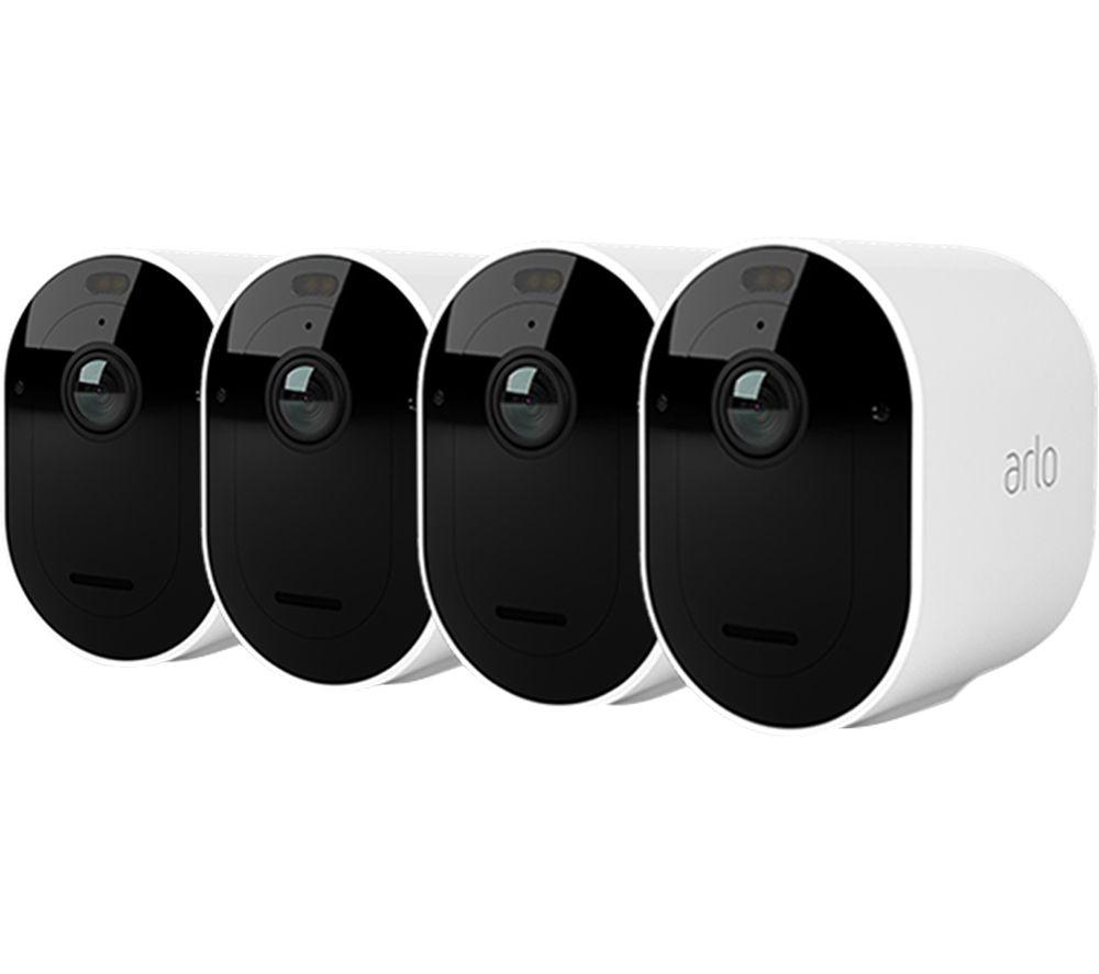 Arlo Pro 5 Überwachungskamera außen - 4er Set weiß