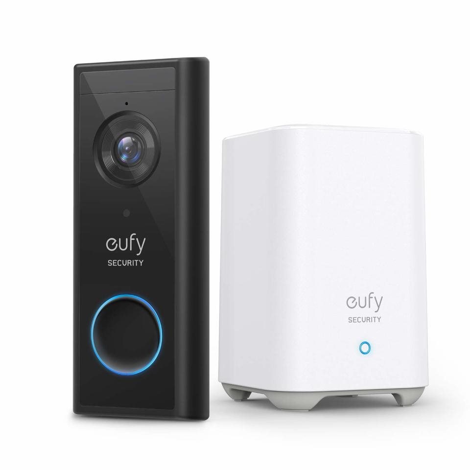 eufy Video Türklingel Doorbell 2K batteriebetrieben inkl. Homebase 2