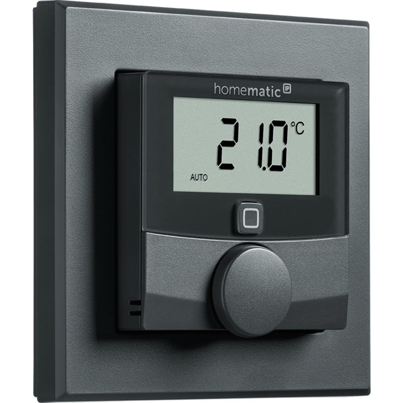 Homematic IP Wandthermostat mit Luftfeuchtigkeitssensor, anthr