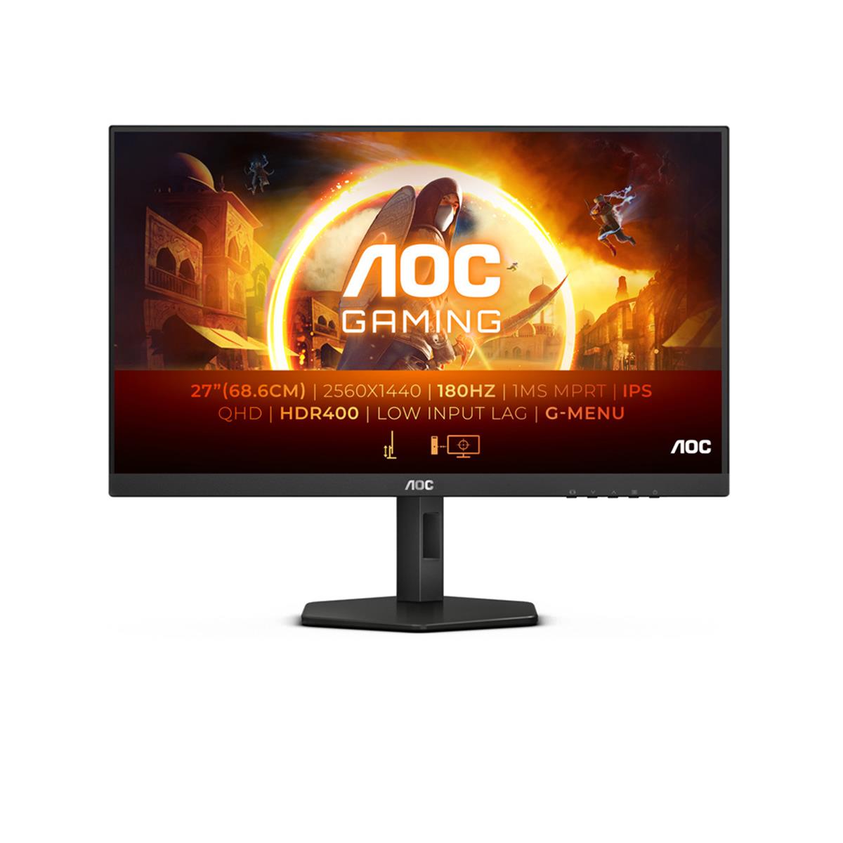 AOC Q27G4X 68,6cm (27“) QHD IPS Gaming Monitor 16:9 HDMI/DP 180Hz Sync 1ms
