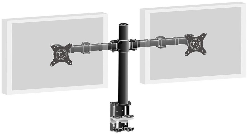 Z Iiyama DS1002C-B1 Dual-Monitor Klemmhalterung 75x75 / 100x100 VESA