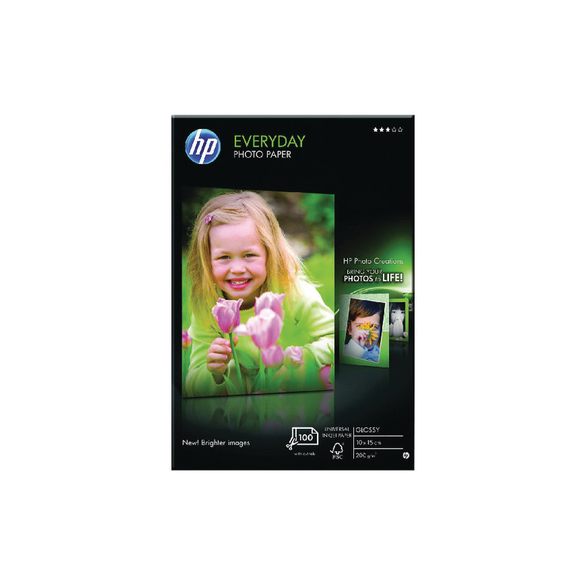 HP CR757A Fotopapier glänzend 100 Blatt, 10 x 15cm, 200 g/qm