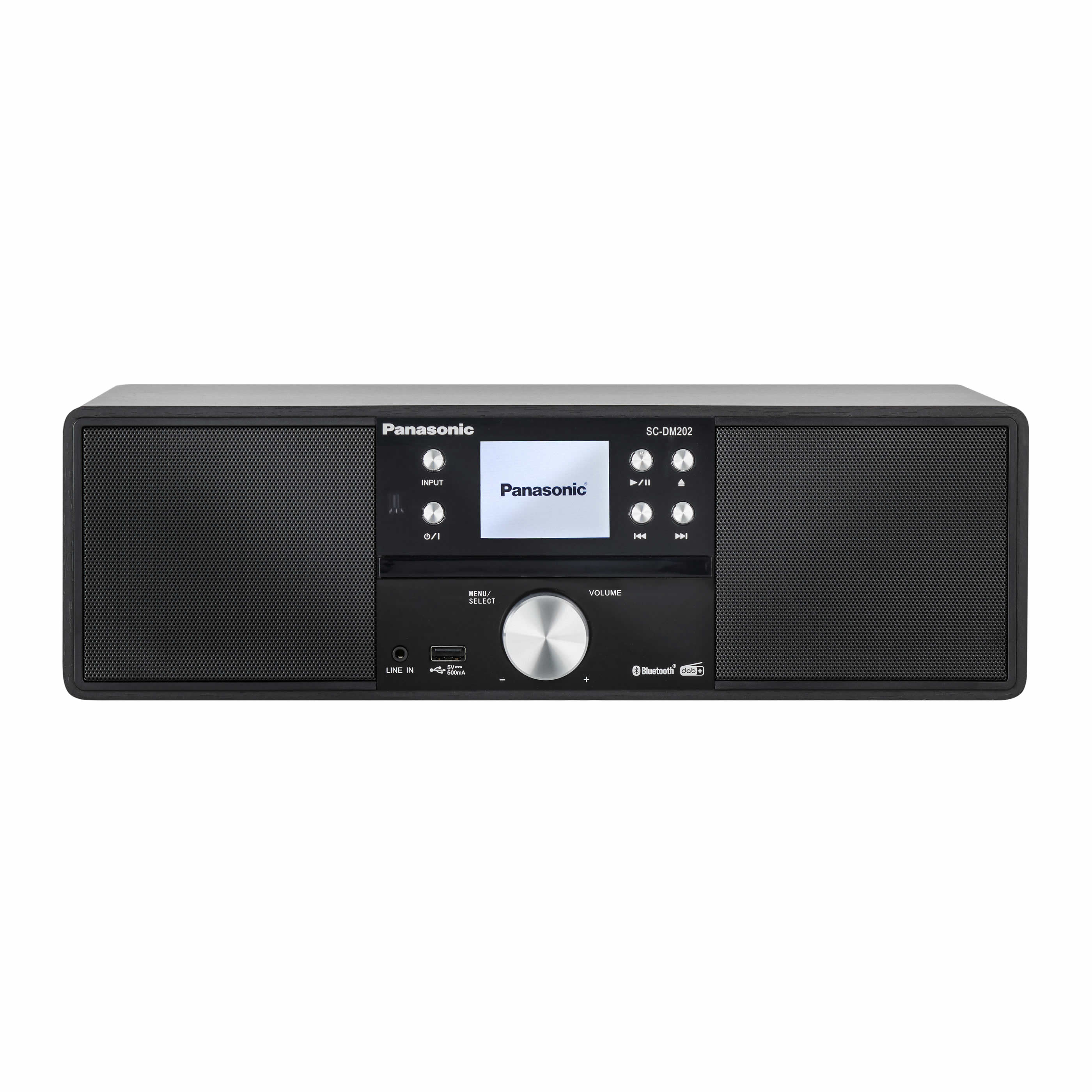 Panasonic SC-DM202EG-K All-in-One Stereo System mit CD, DAB+, Bluetooth, schwarz