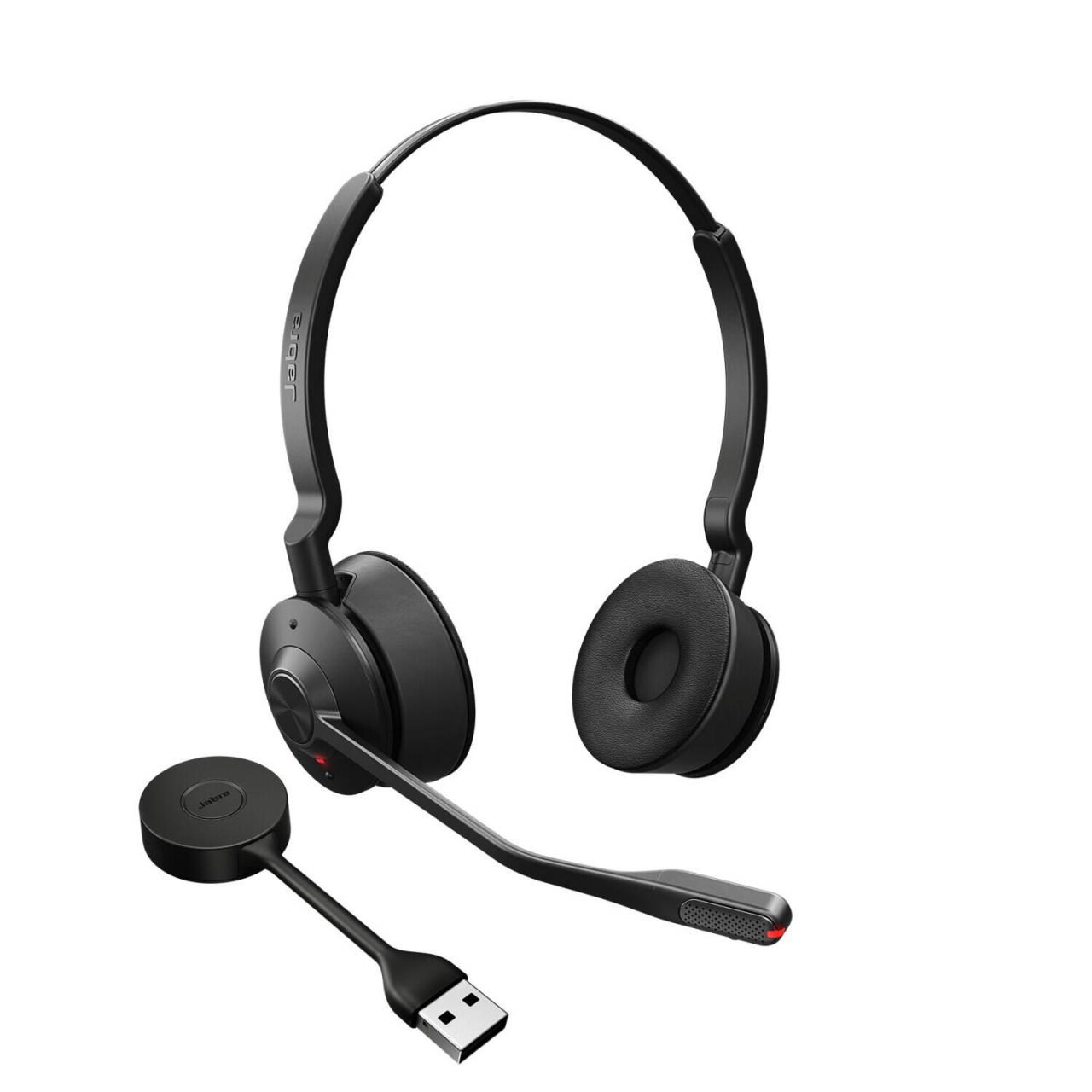 Jabra Engage 55 UC drahtloses Stereo On Ear Headset USB-A