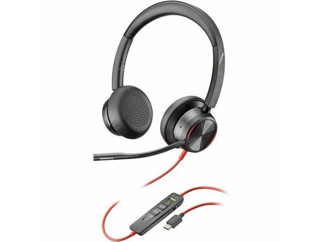 Poly Blackwire 8225 USB-C Stereo-Headset + USB-C/A-Adapter, ANC