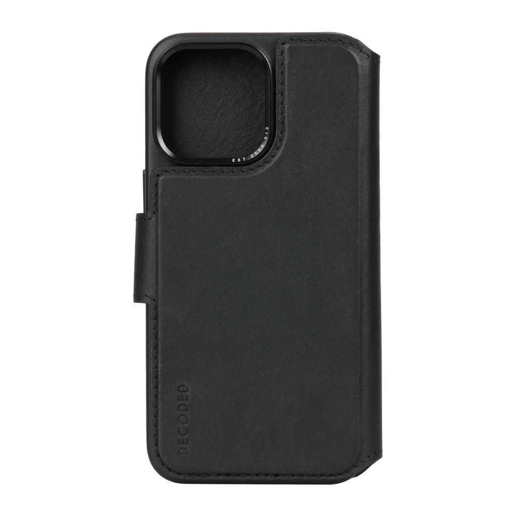 Decoded Leather Detachable Wallet für iPhone 15 Pro Max Black