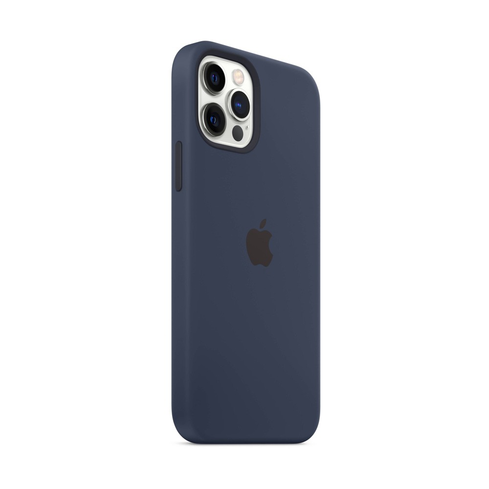 Apple Original iPhone 12/12 Pro Silikon Case mit MagSafe Dunkelmarine