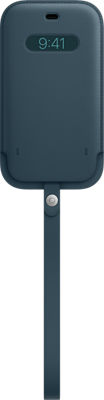 Apple Original iPhone 12/12 Pro Lederhülle mit MagSafe Baltischblau