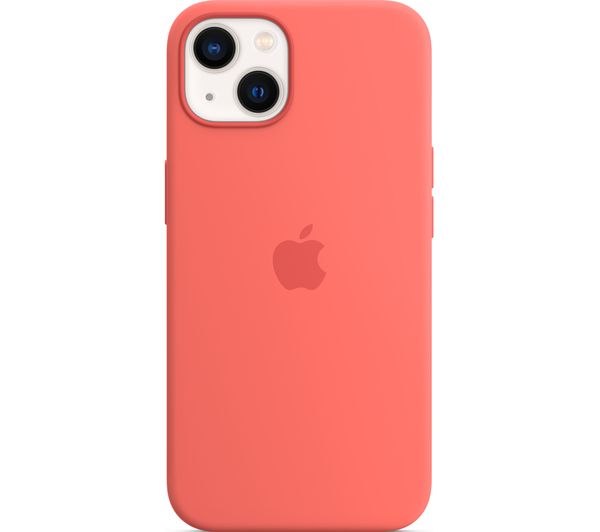 Apple Original iPhone 13 Silikon Case mit MagSafe Pink Pomelo