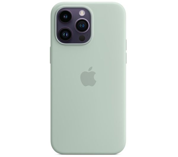 Apple Original iPhone 14 Pro Max Silikon Case mit MagSafe Agavengrün