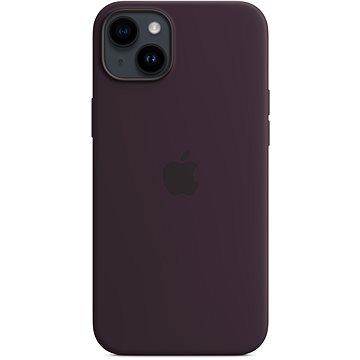 Apple Original iPhone 14 Plus Silikon Case mit MagSafe Holunder