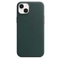 Apple Original iPhone 14 Plus Leder Case mit MagSafe Waldgrün