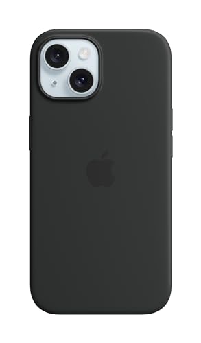 Apple Original iPhone 15 Silicone Case mit MagSafe - Schwarz