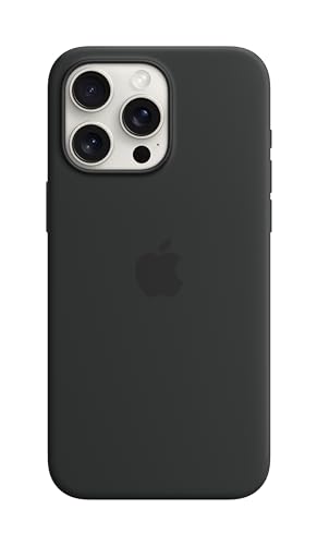 Apple Original iPhone 15 Pro Max Silicone Case mit MagSafe - Schwarz