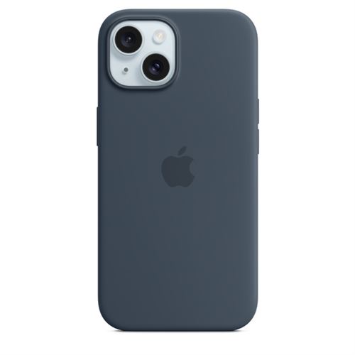 Apple Original iPhone 15 Silicone Case mit MagSafe - Sturmblau