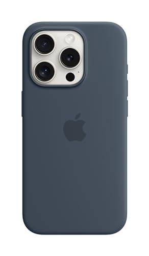 Apple Original iPhone 15 Pro Silicone Case mit MagSafe - Sturmblau