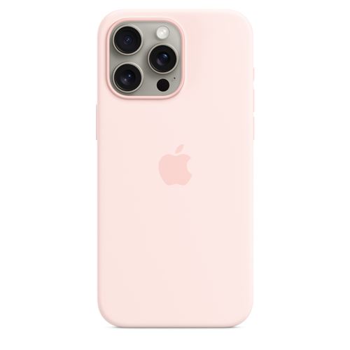 APPLE iPhone 15 Pro Max Silicone Case with MagSafe - Light Pink