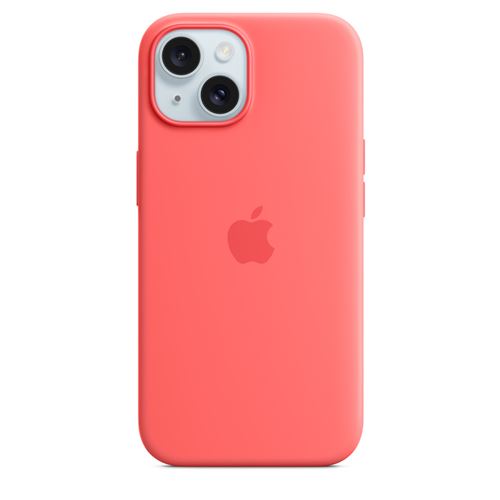 Apple Original iPhone 15 Silicone Case mit MagSafe - Guave