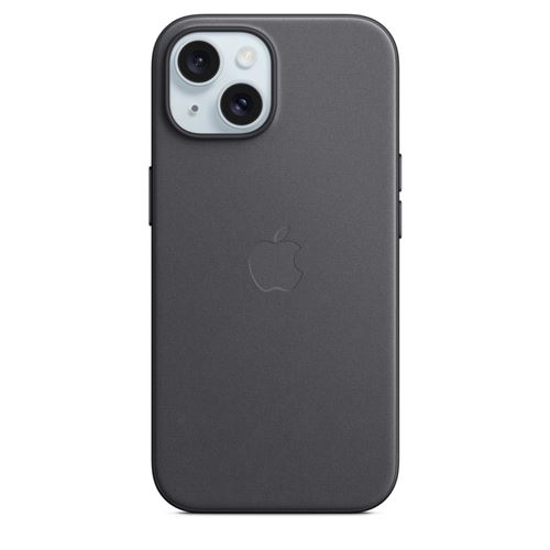 Apple Original iPhone 15 Feingewebe Case mit MagSafe - Schwarz