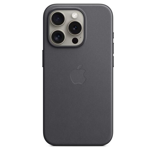 Apple Original iPhone 15 Pro Feingewebe Case mit MagSafe - Schwarz