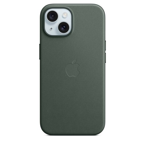 Apple Original iPhone 15 Feingewebe Case mit MagSafe - Immergrün