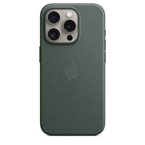 Apple Original iPhone 15 Pro Feingewebe Case mit MagSafe - Immergrün