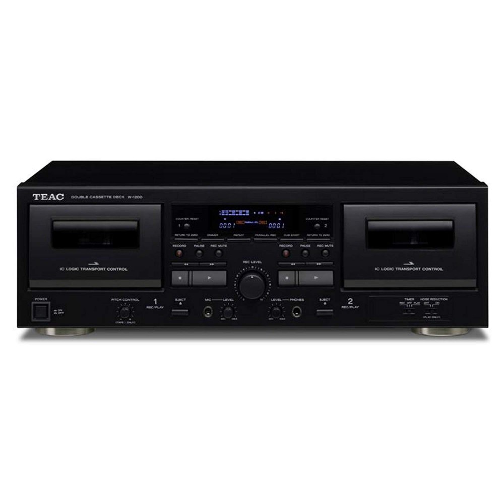 TEAC W-1200 Doppel-Kassettendeck USB-Ausgang schwarz