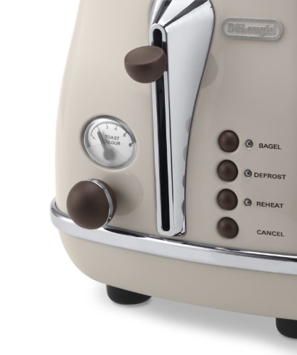 DeLonghi CTOV 2103.BG Icona Vintage Toaster creme