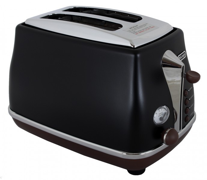 DeLonghi CTOV 2103.BK Icona Vintage Toaster schwarz