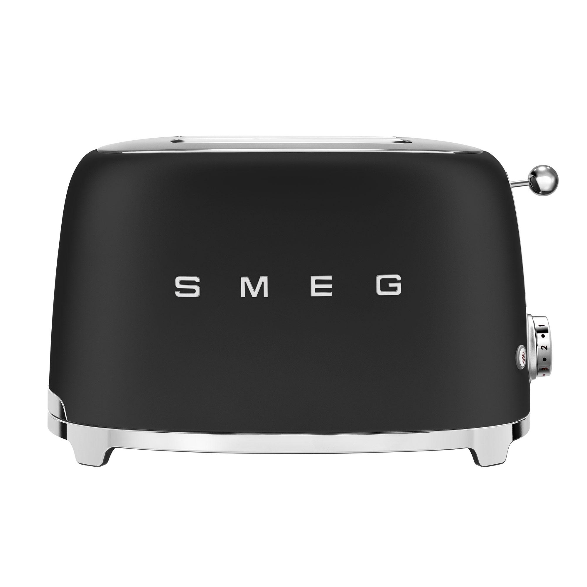 SMEG TSF01BLMEU 50s Style Toaster Matt-Schwarz