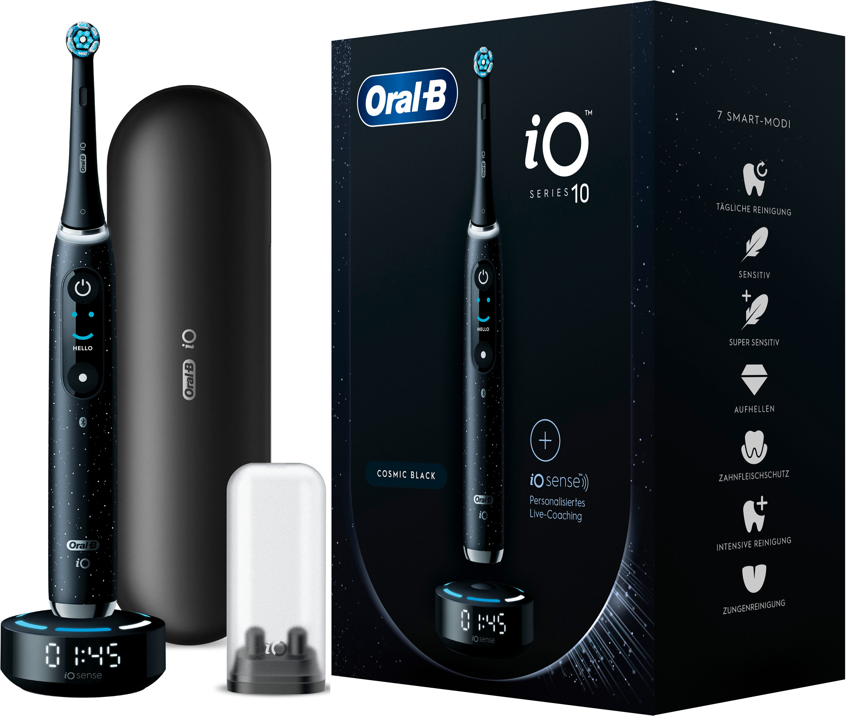 Oral-B iO Series 10 Elektrische Zahnbürste stardust black