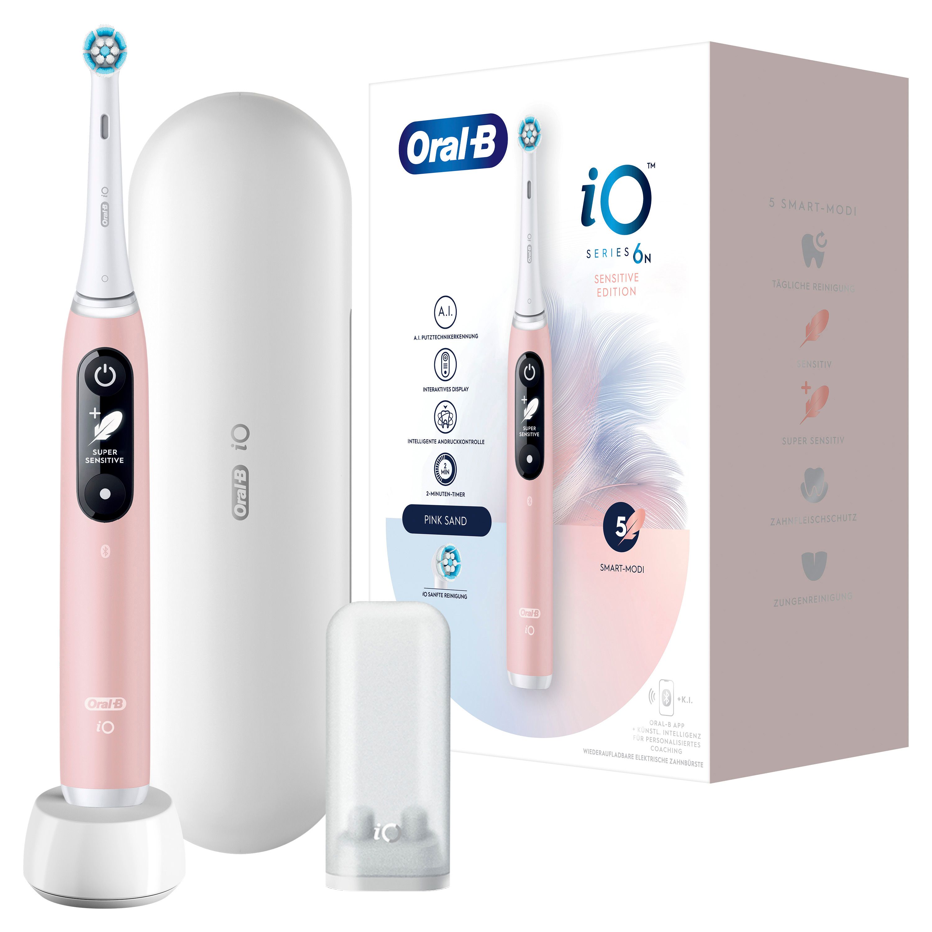 Oral-B iO Series 6N Elektrische Zahnbürste Pink Sand