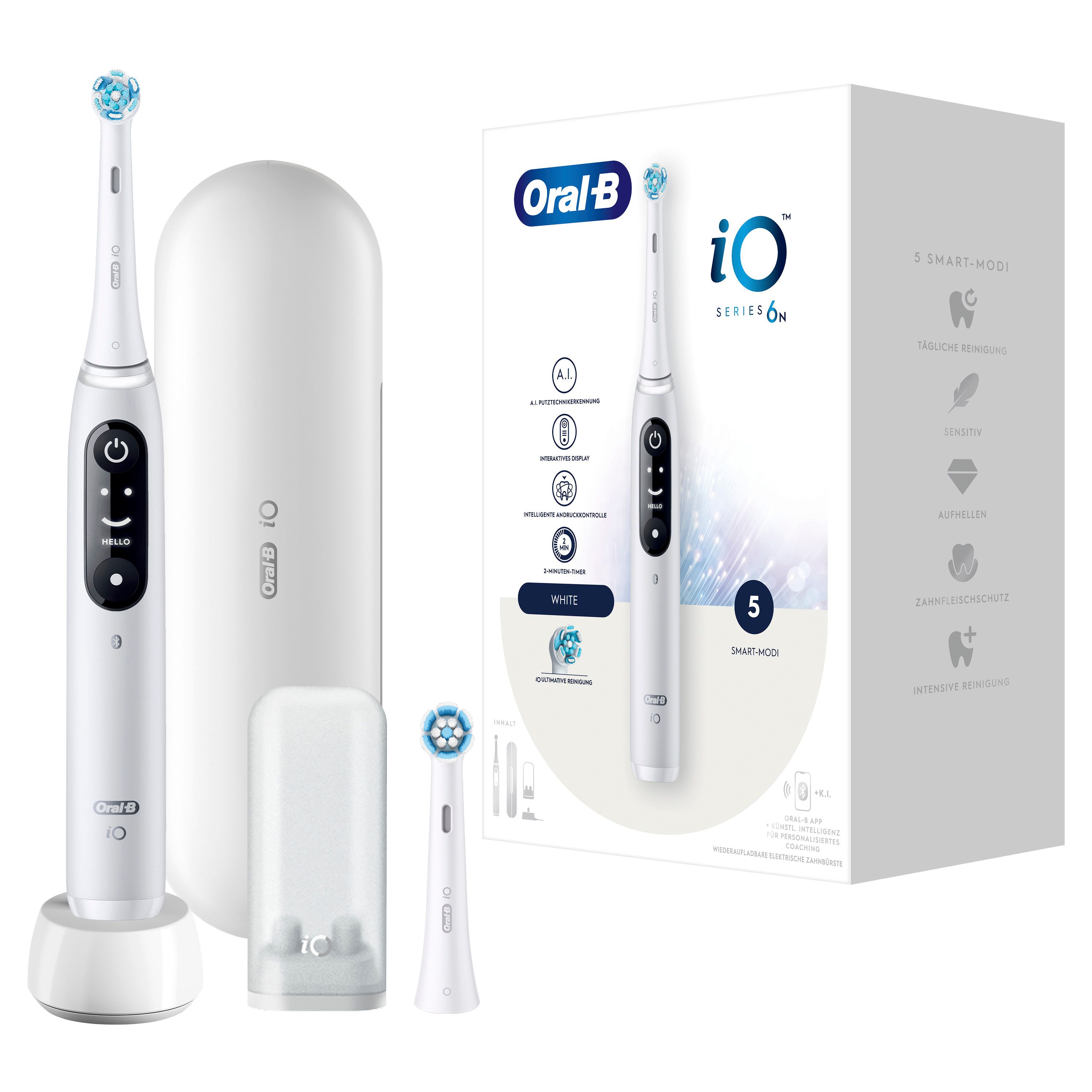 Oral-B iO Series 6N Elektrische Zahnbürste Weiß