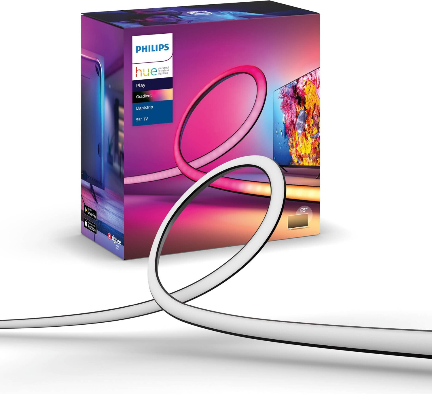 Philips Hue Play Gradient Lightstrip 55 Zoll White & Col. Amb.