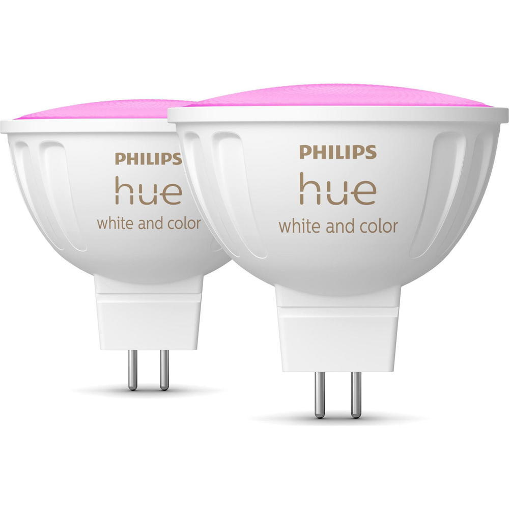 Philips Hue White & Color Ambiance MR16 LED-Lampe 400lm, 2er Pack