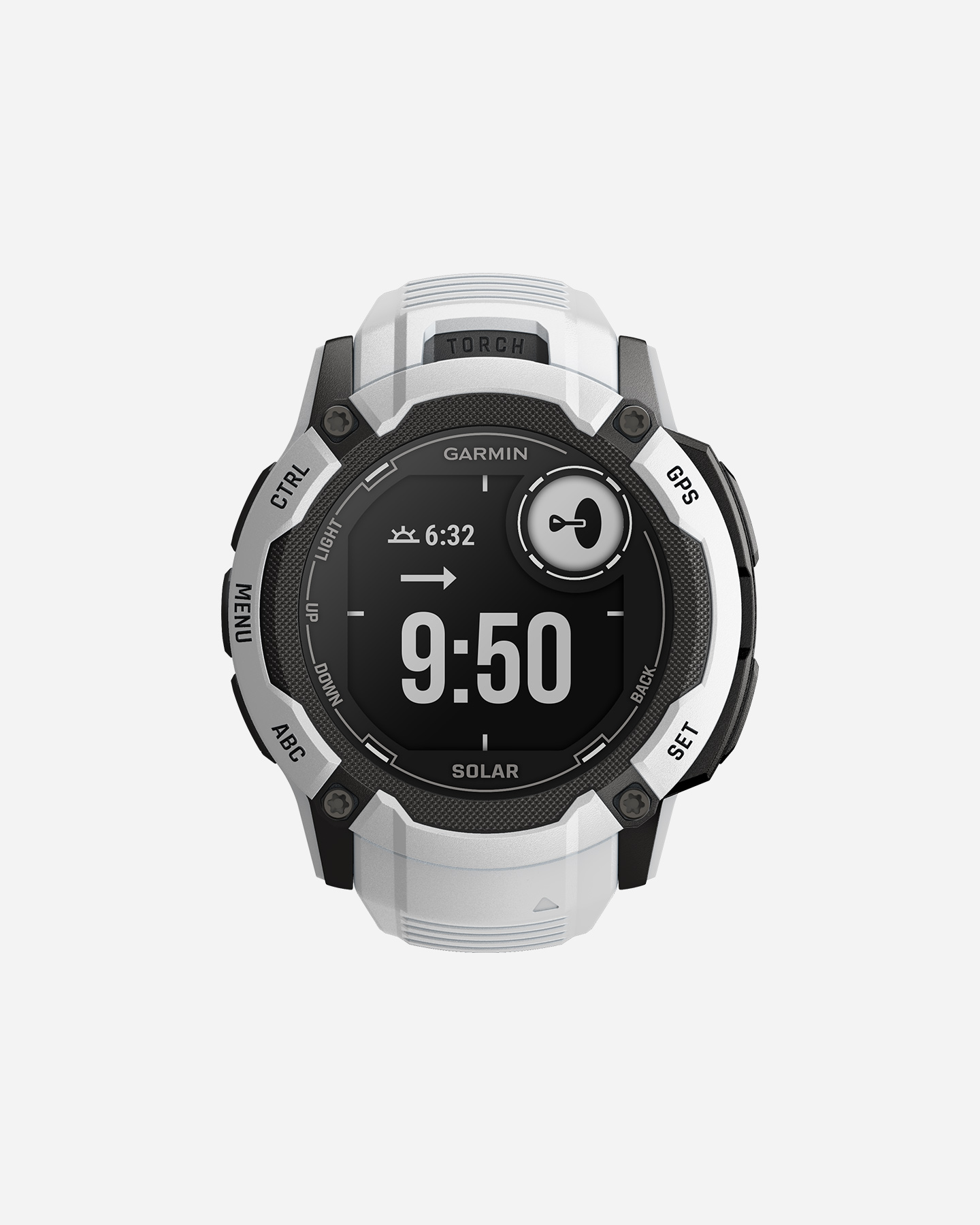 Garmin INSTINCT 2X Solar Multisport-Smartwatch steinweiß