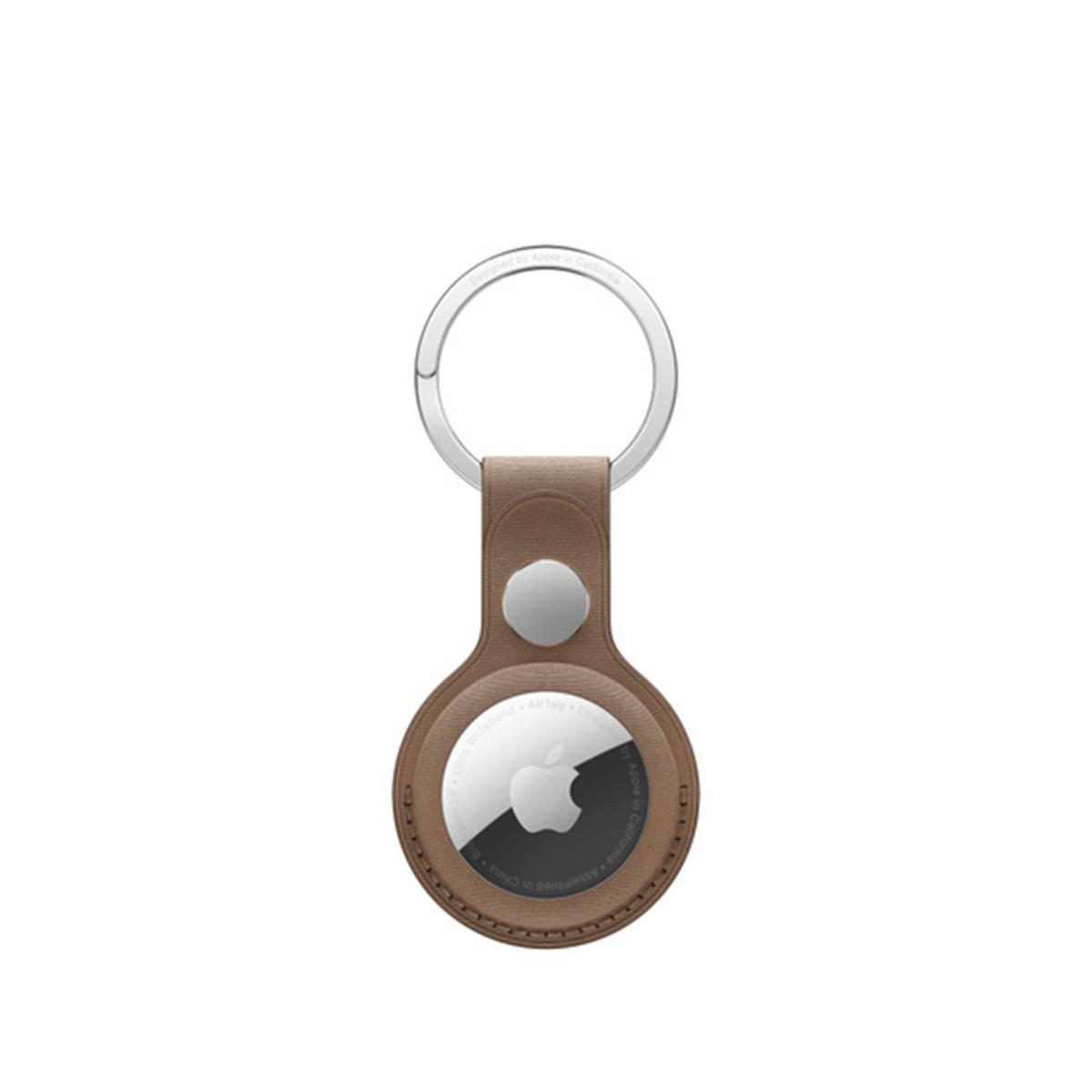 APPLE AirTag FineWoven Key Ring Taupe