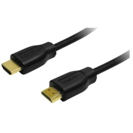 Logilink HDMI-Kabel A/M zu A/M. 4K/30 Hz. schwarz. 0.2 m