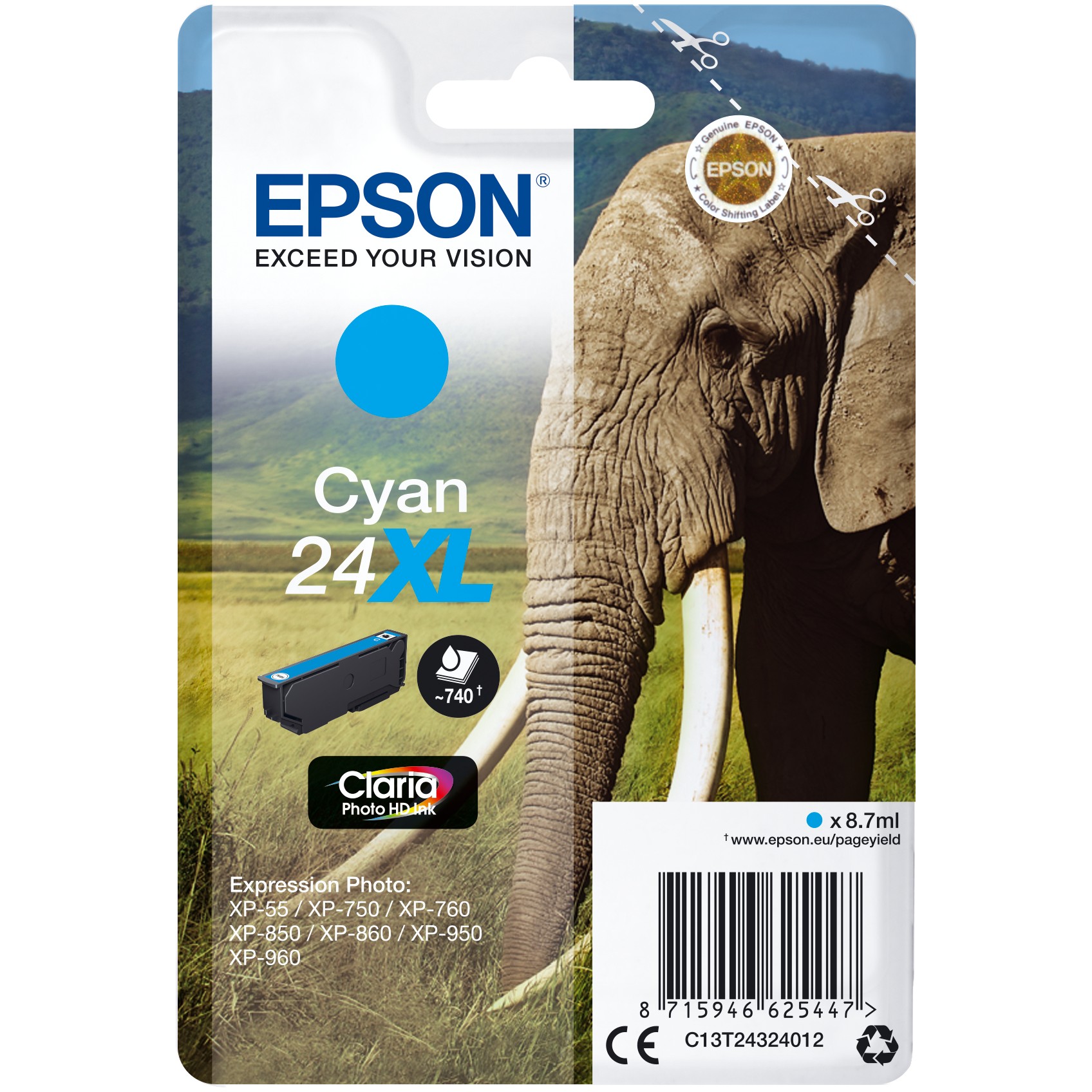 Epson C13T24324012 cyan HC