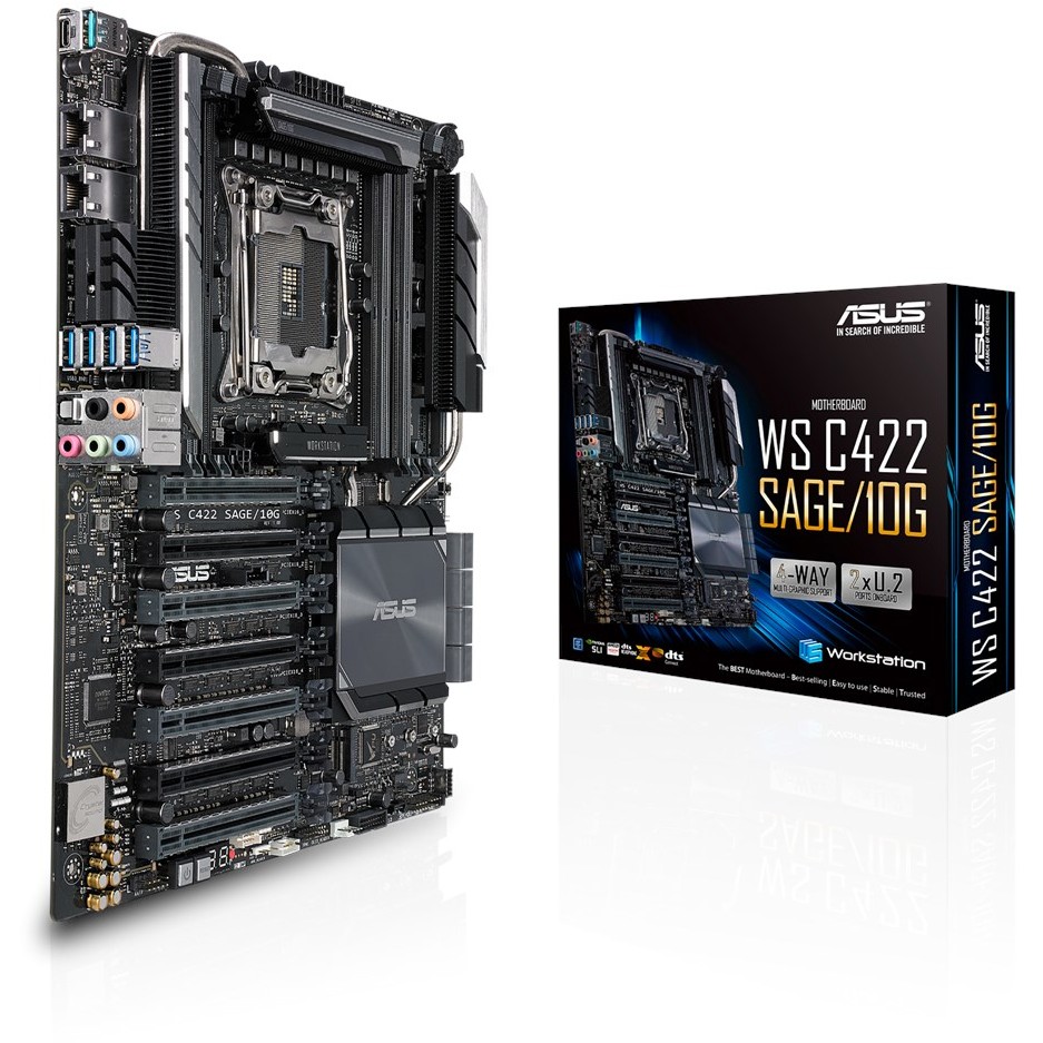 ASUS WS C422 SAGE/10G Intel® C422 LGA 2066 (Socket R4) CEB Server-/Workstation-Motherboard