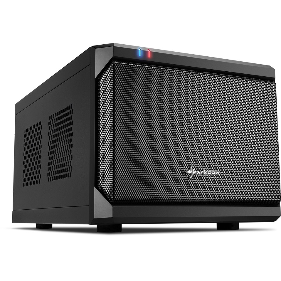 Sharkoon QB One Schwarz - Midi/Minitower ITX. Mini-ITX 3.5 