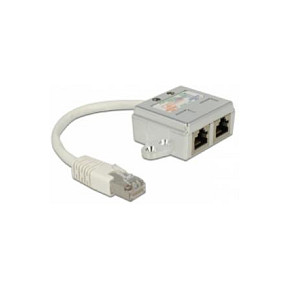 Delock RJ45 Port Doppler 1 x Stecker> 2 Buchsen 2 ISDN - Adapter - Netzwerk