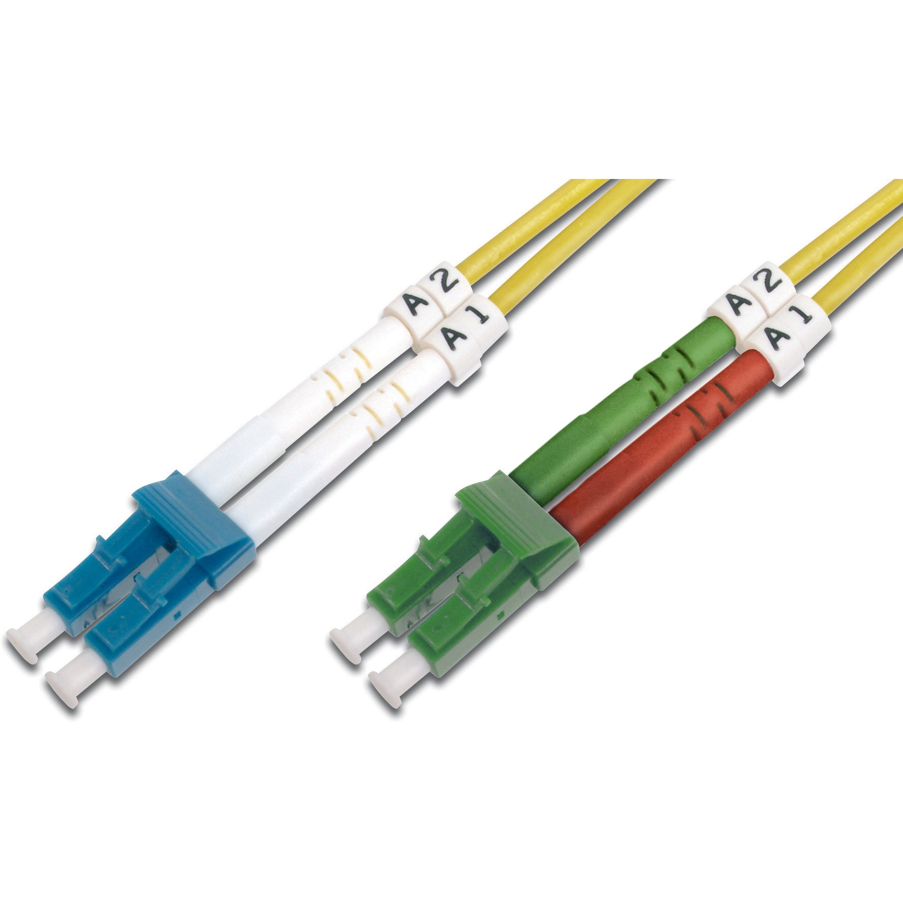 DIGITUS LWL Patchkabel LC(APC)-> LC 2m Singlemode Duplex OS2