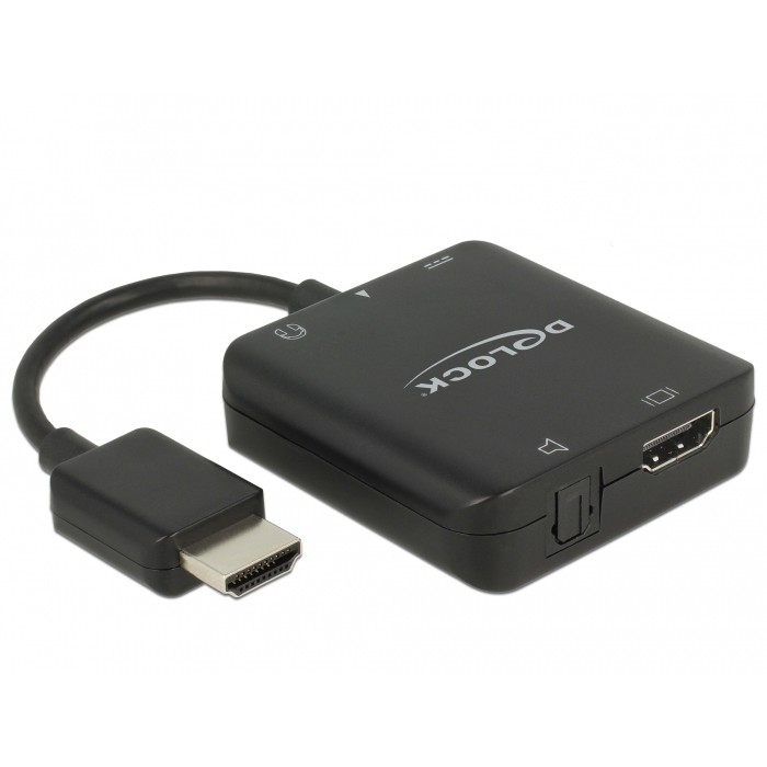 DELOCK HDMI Audio Extractor 4K 60 Hz kompakt