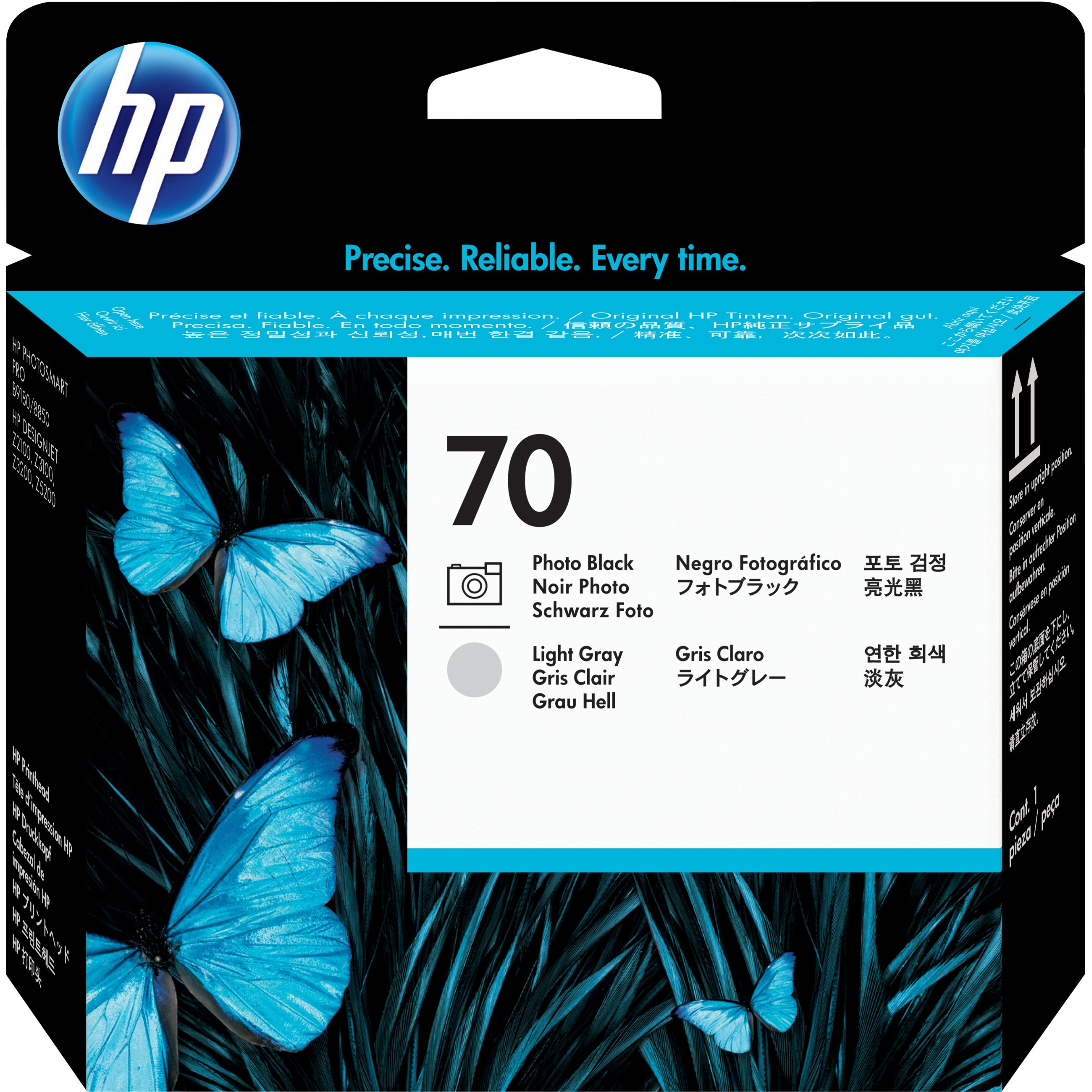 HP Tinte 70 Schwarz + Hell Grau (C9407A)ght