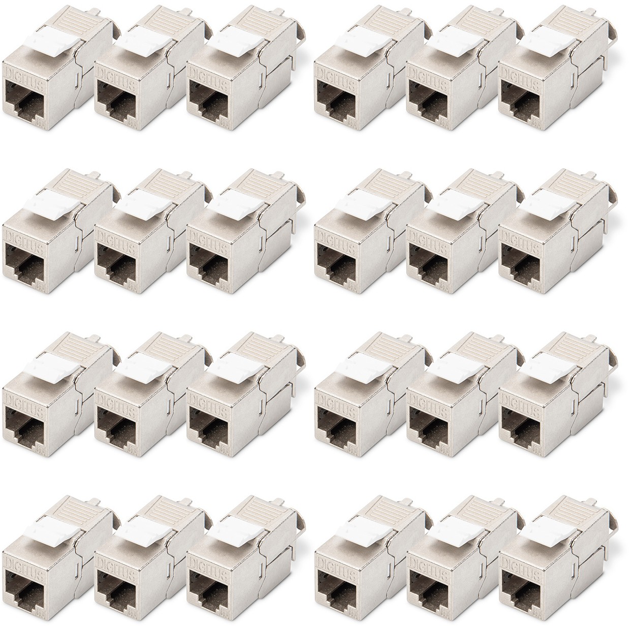 Digitus Keystone CAT6a RJ45 Buchse AWG 22-26 360° Werkzeuglos 24-Pack
